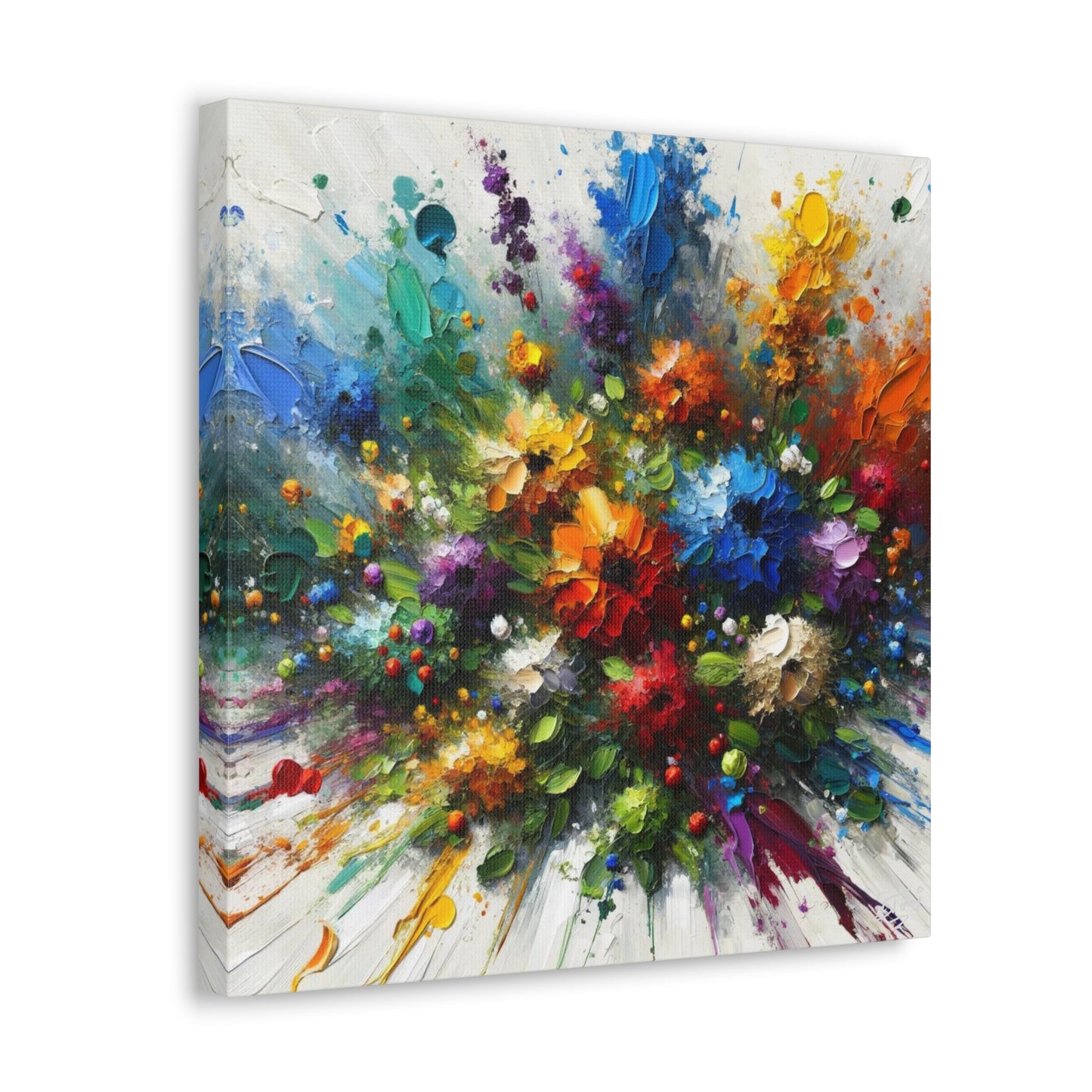 Art Print of Caribbean Bouquet, Oil Finish, West Indian Art, Canvas Gallery Wraps