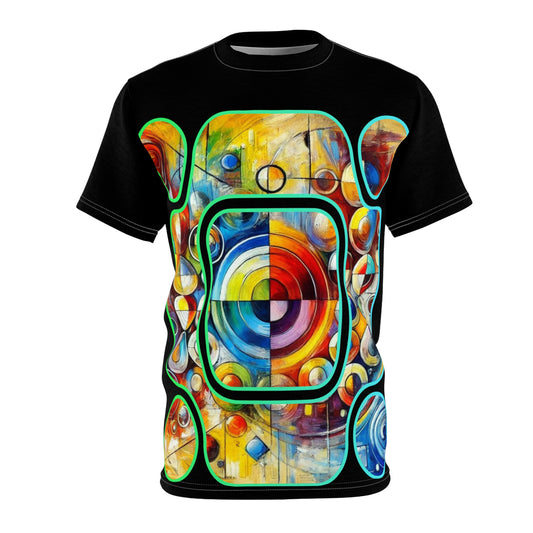 Unisex Cut & Sew Tee (AOP), Abstract Print 2