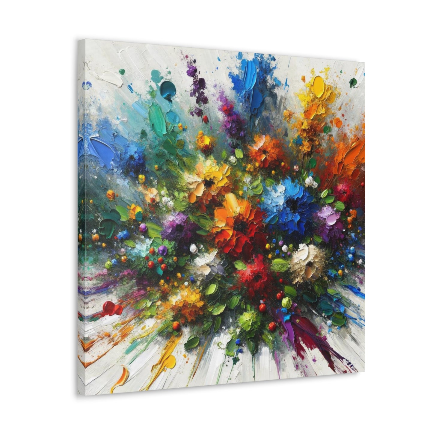 Art Print of Caribbean Bouquet, Oil Finish, West Indian Art, Canvas Gallery Wraps