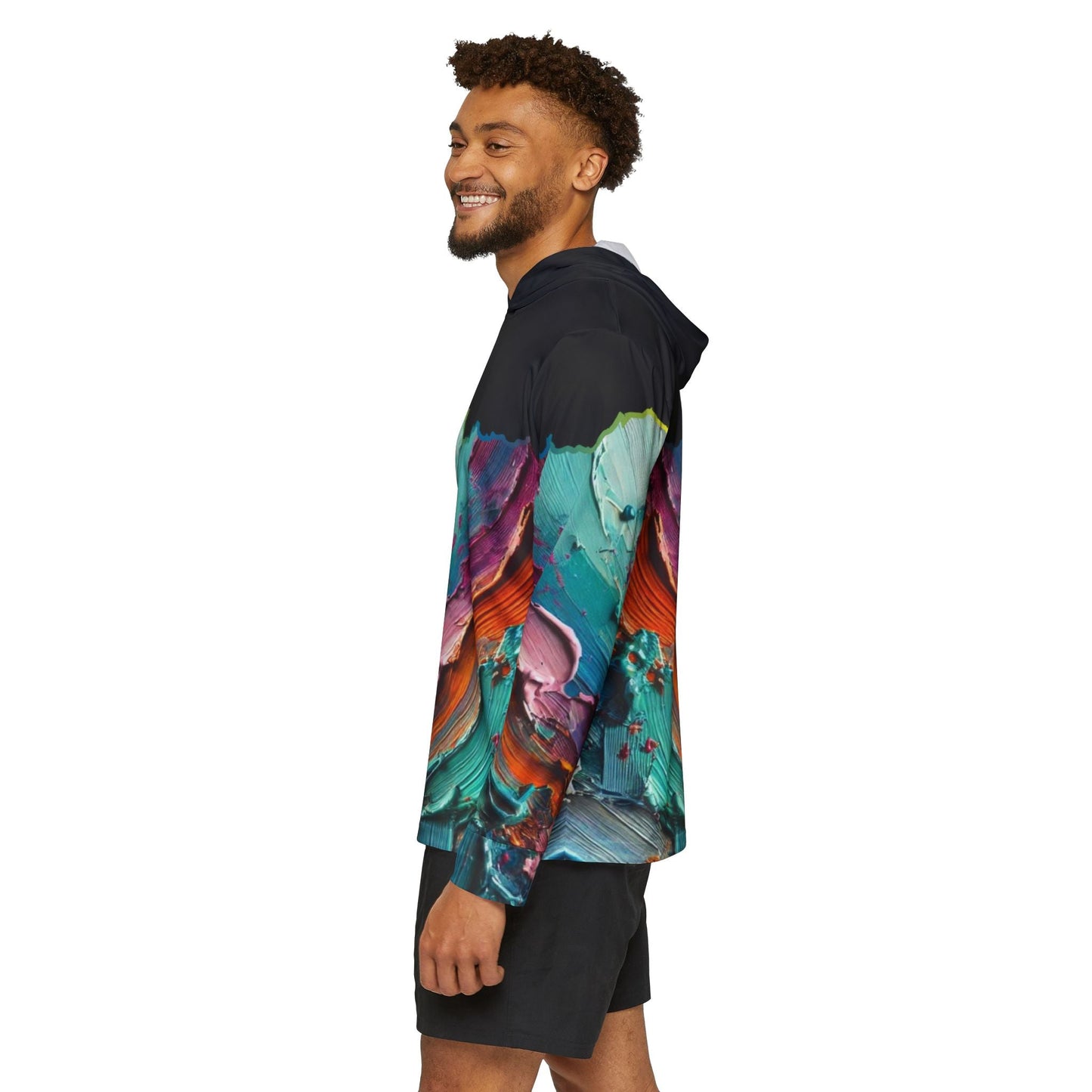 Men's Sports Warmup Hoodie (AOP), Abstract Paint Print