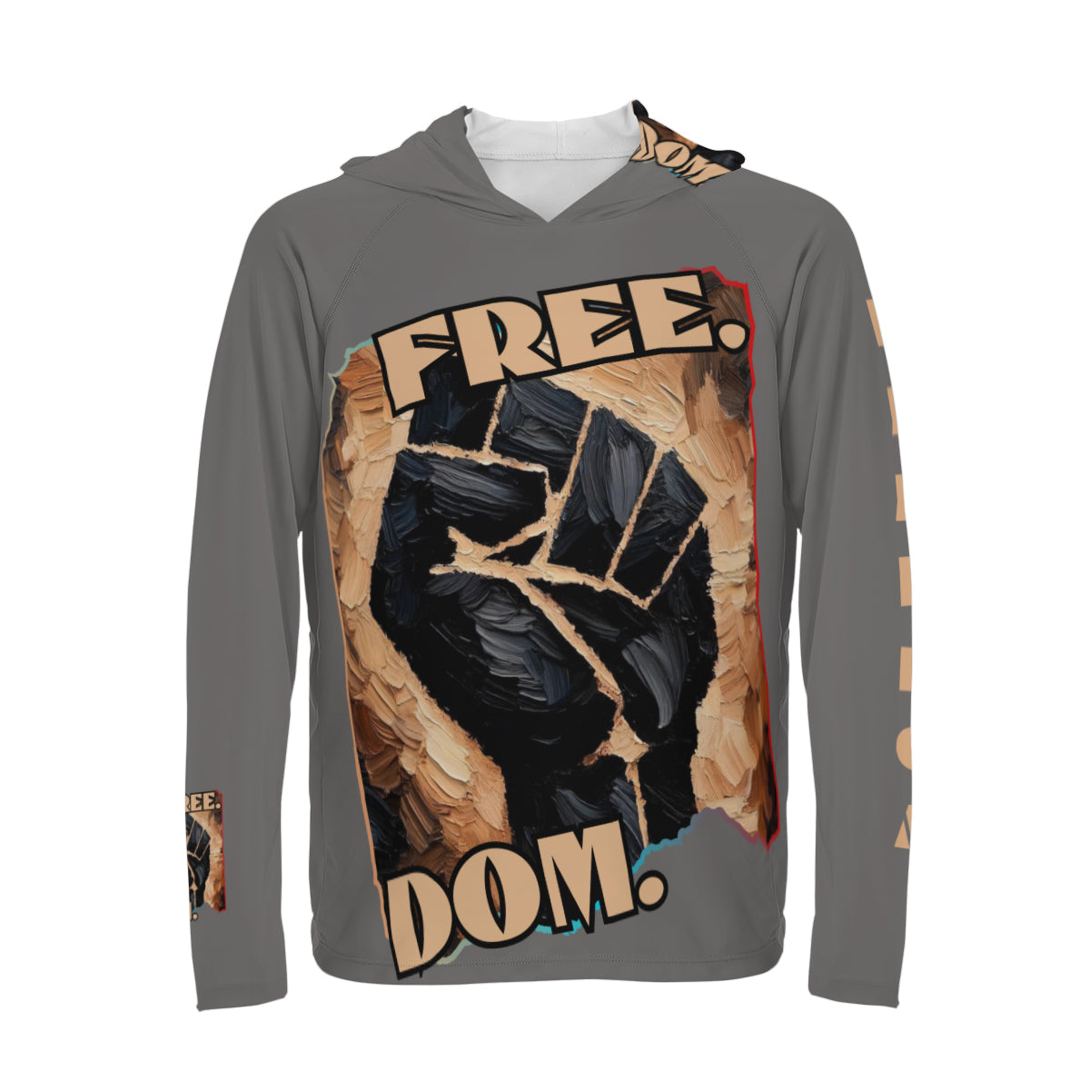 Men's Sun Protection Long Sleeve Hoodie | "Free.Dom."