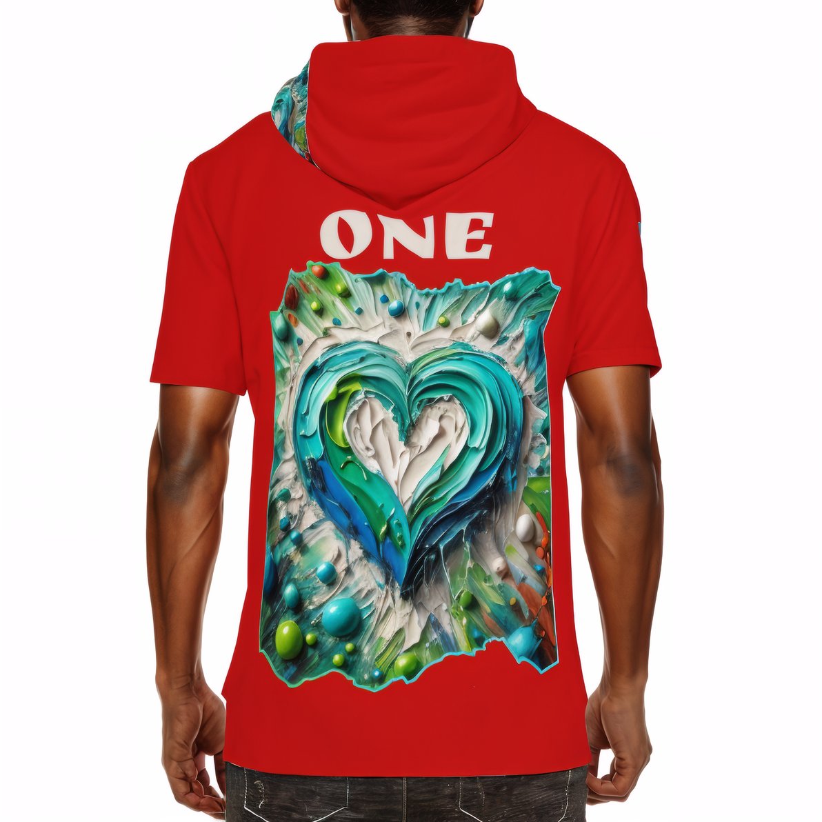 Men’s Cotton Hooded T-Shirt "Kindness Mode: On"