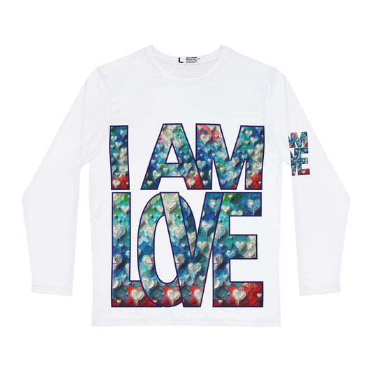 Men's Long Sleeve Shirt (AOP) "I Am Love"