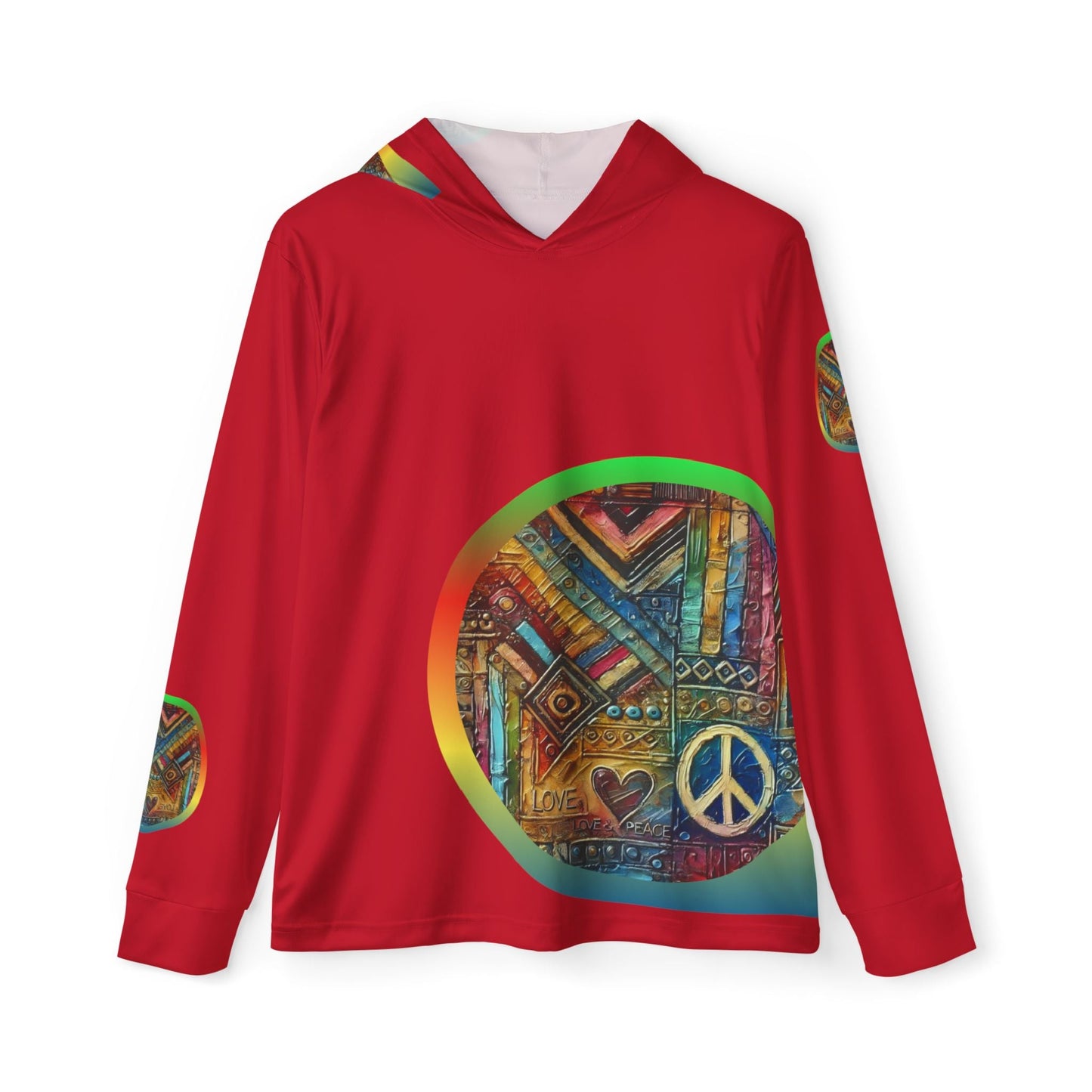 Men's Sports Warmup Hoodie (African Abstract Print)