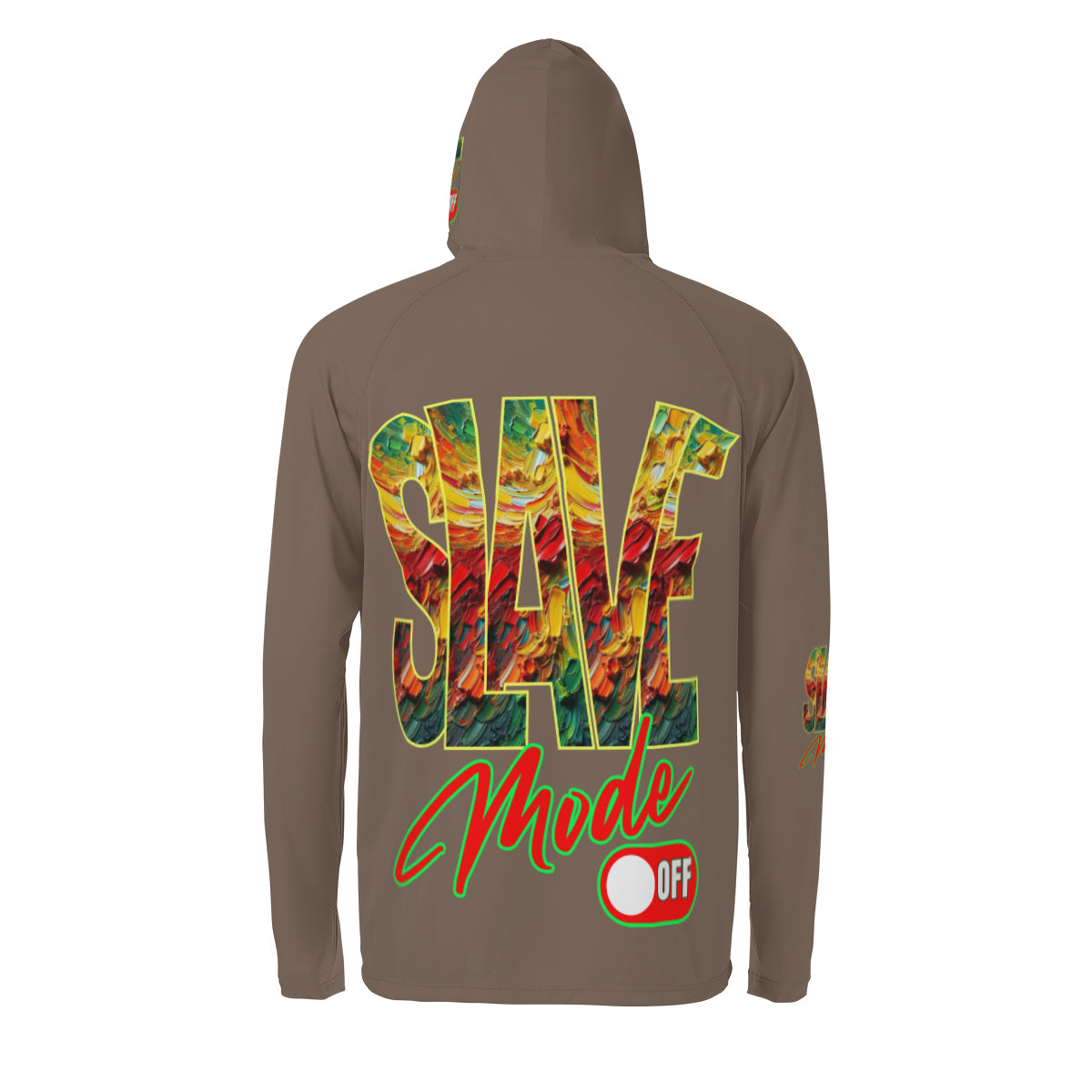 Men's Sun Protection Long Sleeve Hoodie | "Slave Mode: Off"