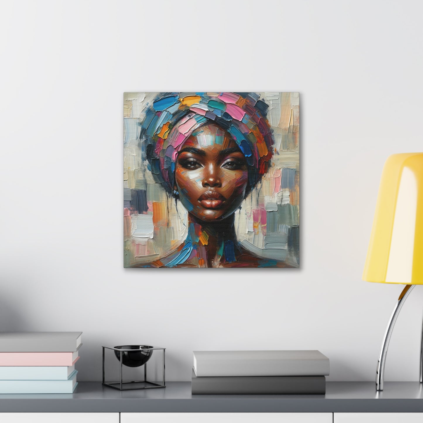 Art Print of Afro-Caribbean Woman, Oil Finish, West Indian Ethnicity, Cultural, Heritage, Art, Black Woman, Canvas Gallery Wraps