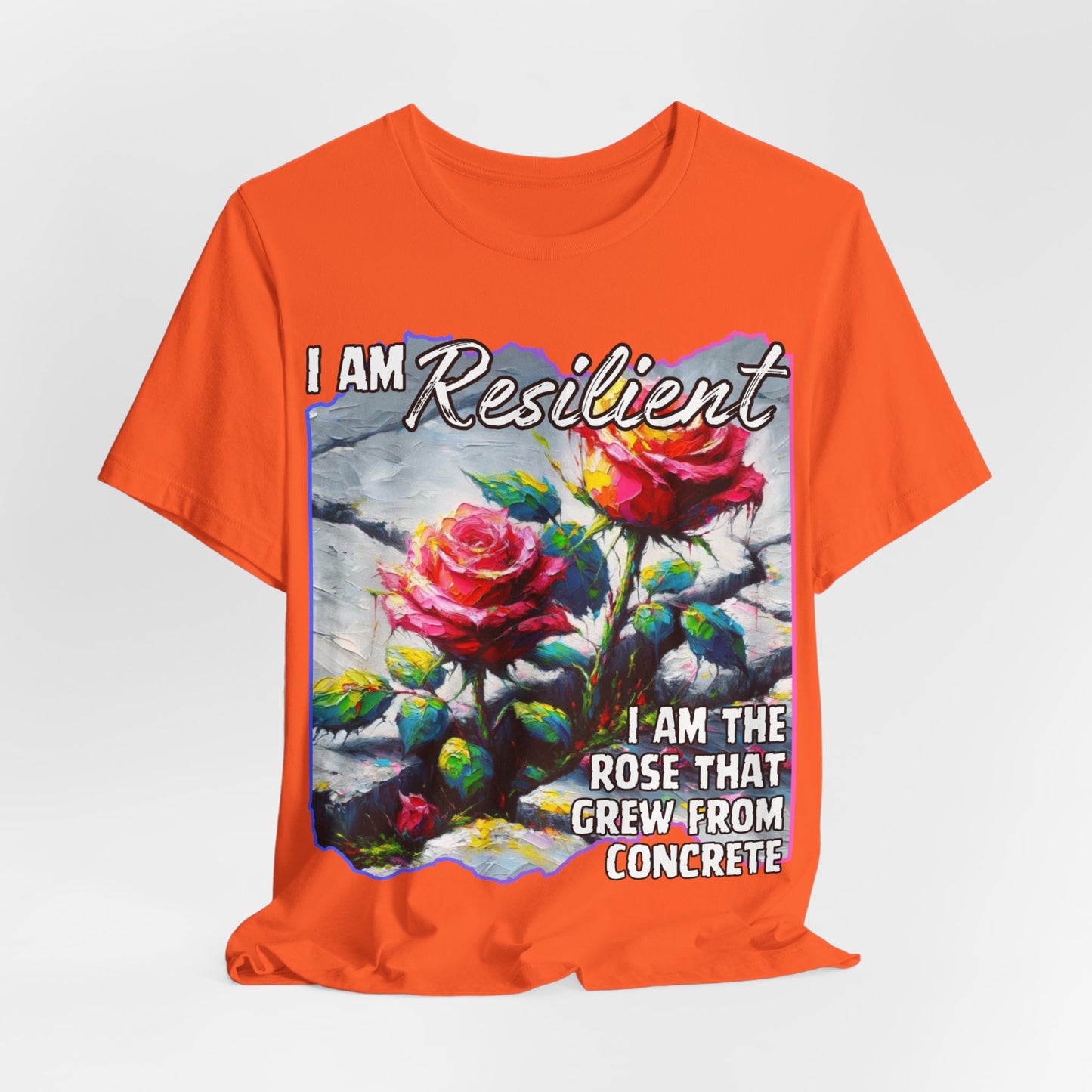 Unisex Jersey Short Sleeve Tee, "I Am Resilient" Mental Wellness, Stress Relief, Self-Awareness, Unity, Inclusion, Anti-Racism, One Love, Inclusion, DEI, Diversity