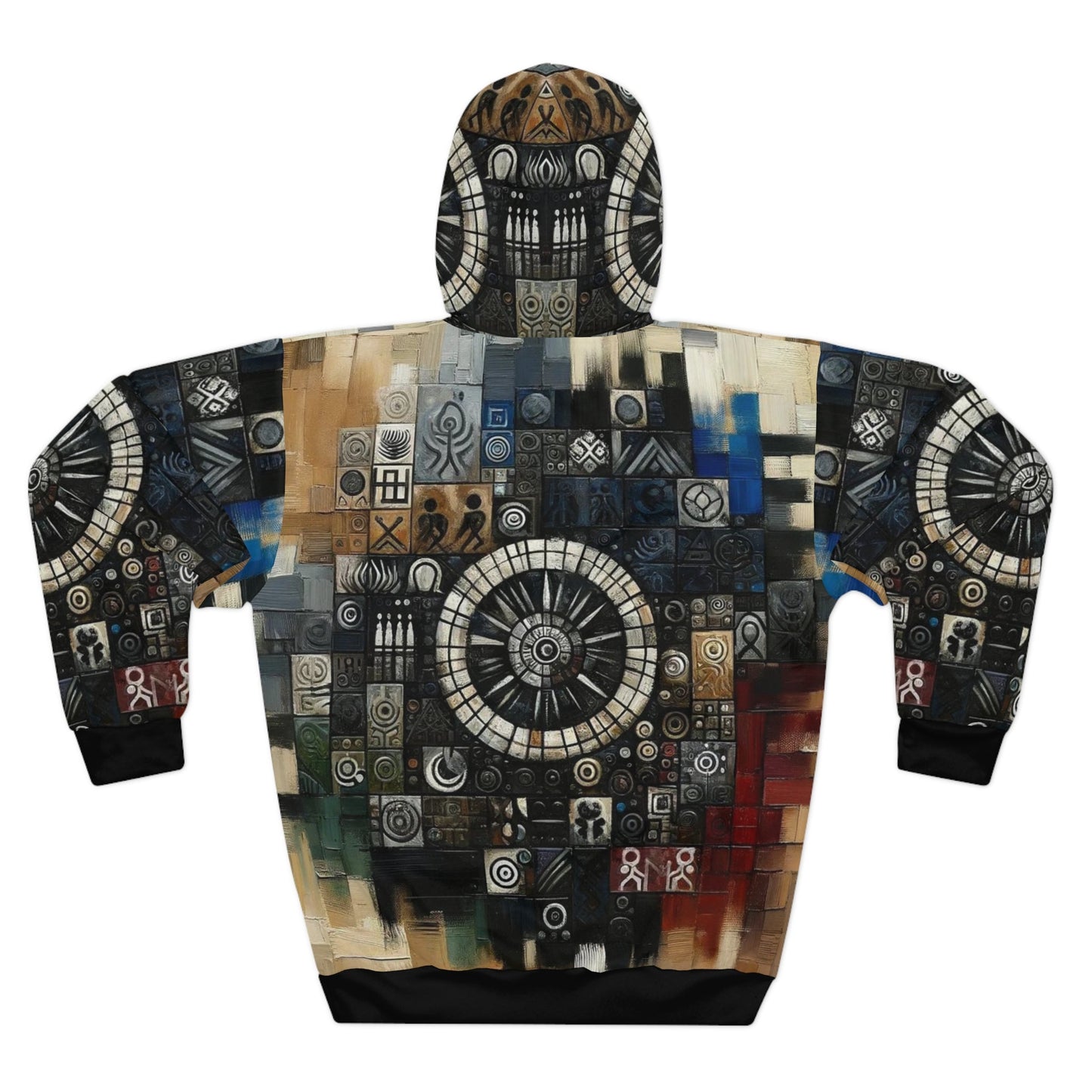 Unisex Pullover Hoodie (AOP) Abstract/Afrocentric/Tie-Dye