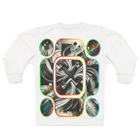 Unisex Sweatshirt (AOP) Abstract Print 2