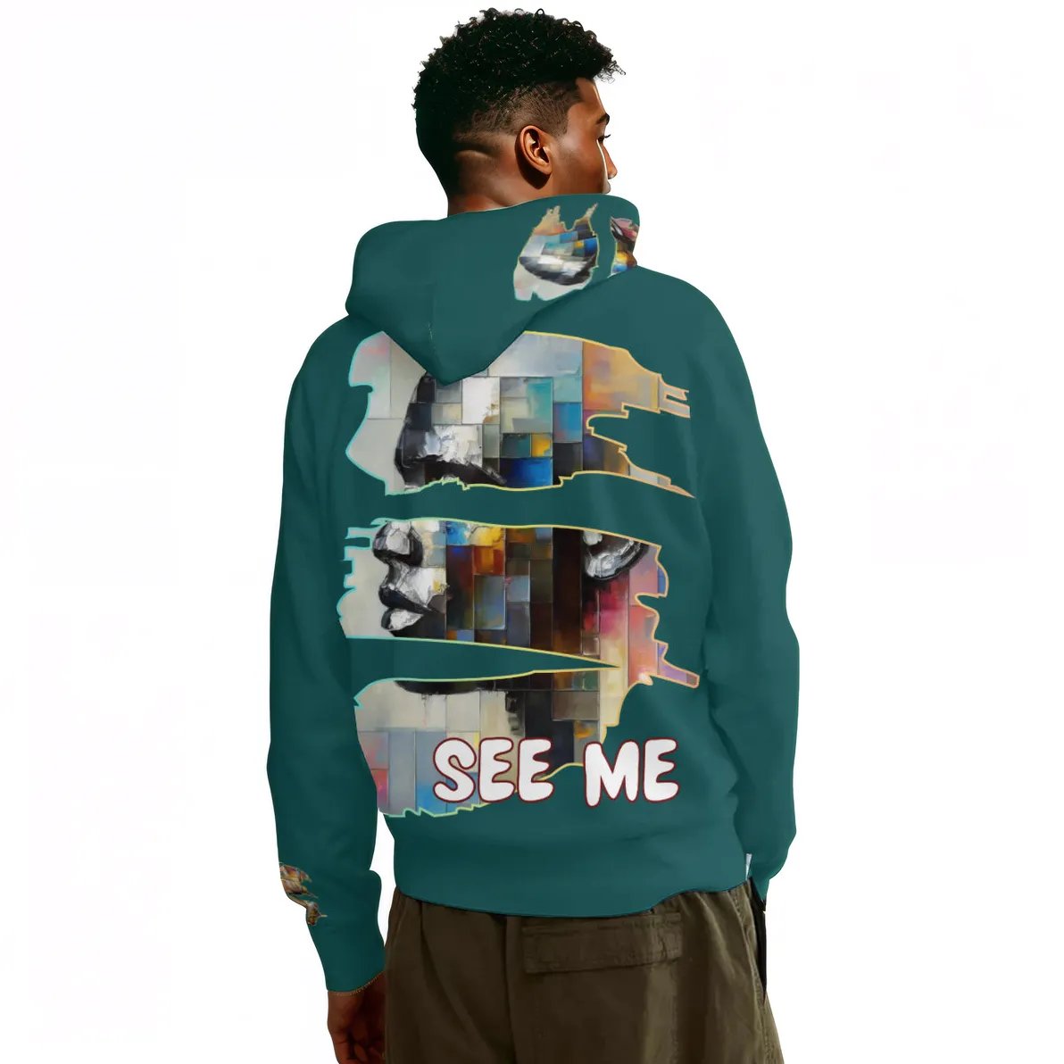 Men's Lightweight Hoodie | 200GSM Air Layer Fabric - "See Me"