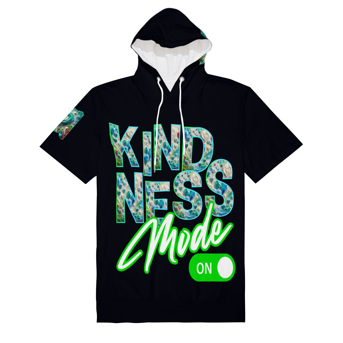 Men’s Cotton Hooded T-Shirt "Kindness Mode: On"