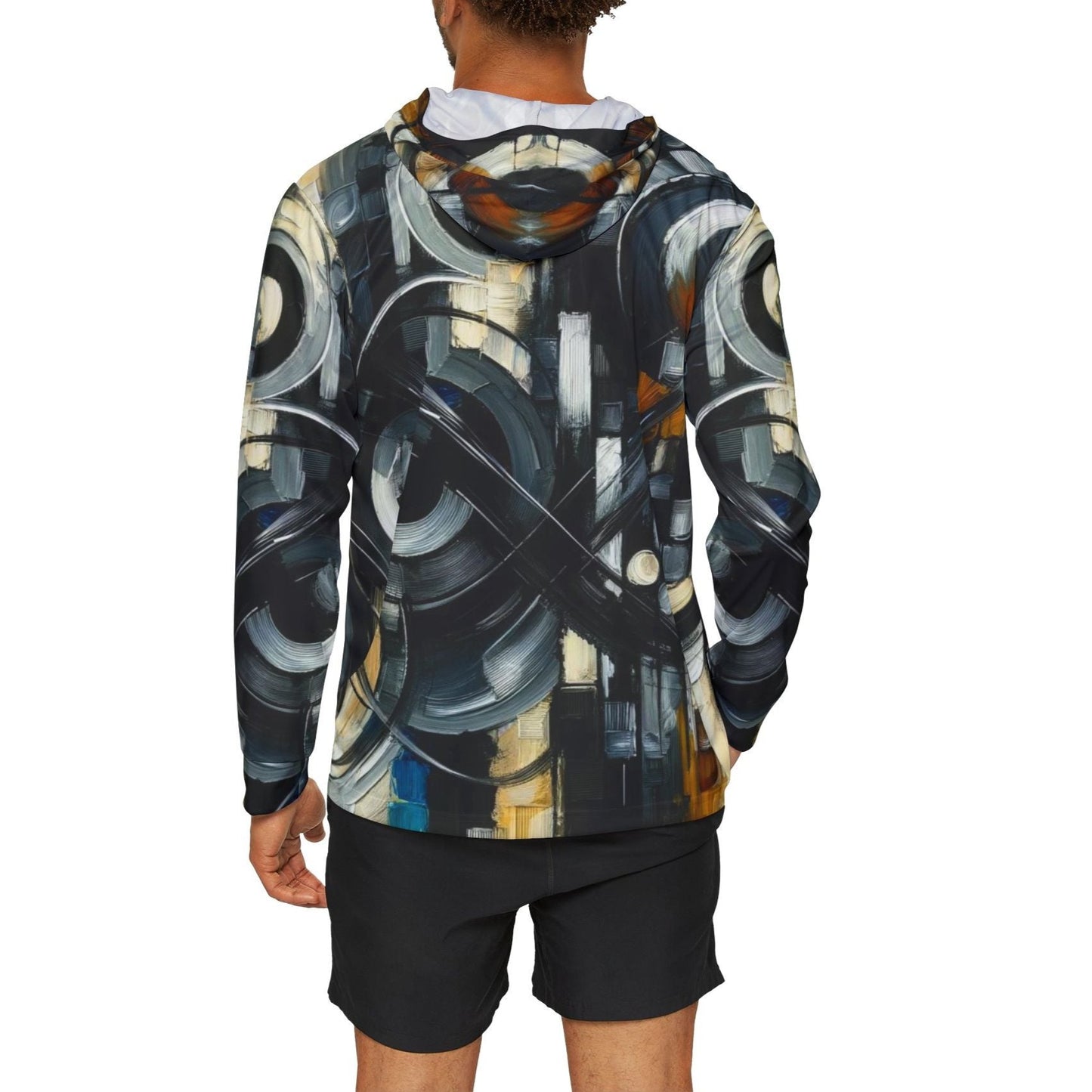 Men's Sports Warmup Hoodie (AOP) - Abstract and African Abstract Prints