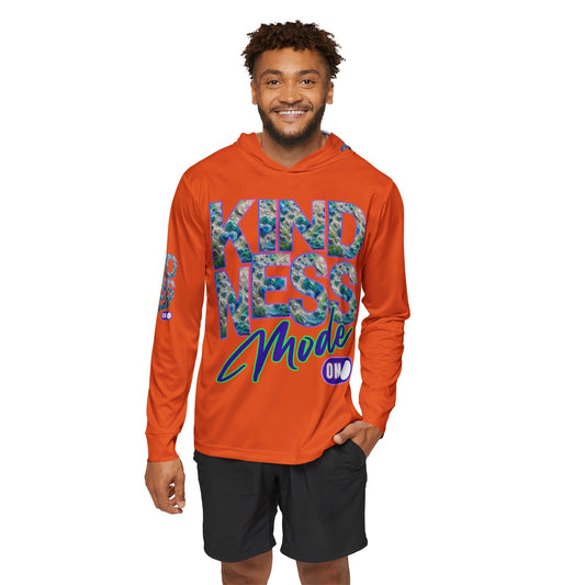 Men's Sports Warmup Hoodie (AOP), "Kindness Mode On"