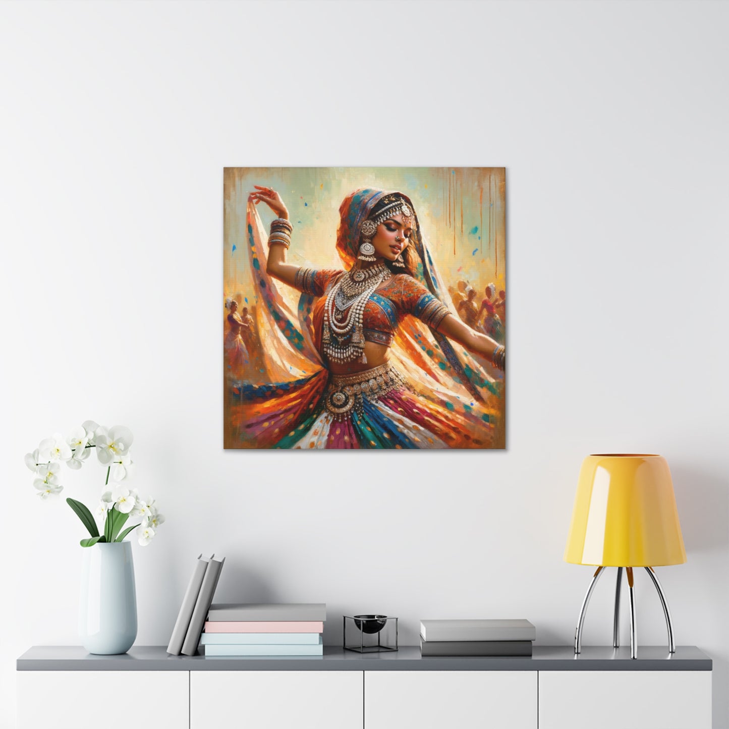 Art Print of Indo-Trinidadian Woman, Oil Finish, West Indian Ethnicity, Cultural, Heritage, Art, Black Woman, Canvas Gallery Wraps