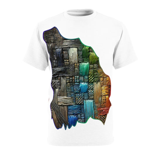 Unisex Cut & Sew Tee (AOP), Abstract Print