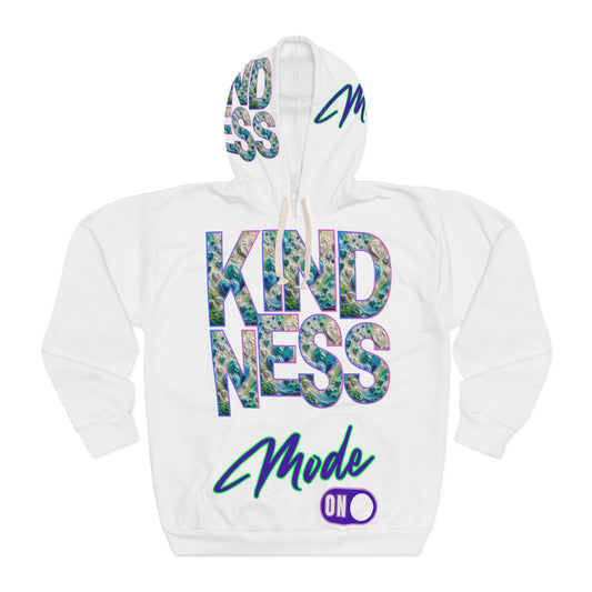 Unisex Pullover Hoodie (AOP) "Kindness Mode On"