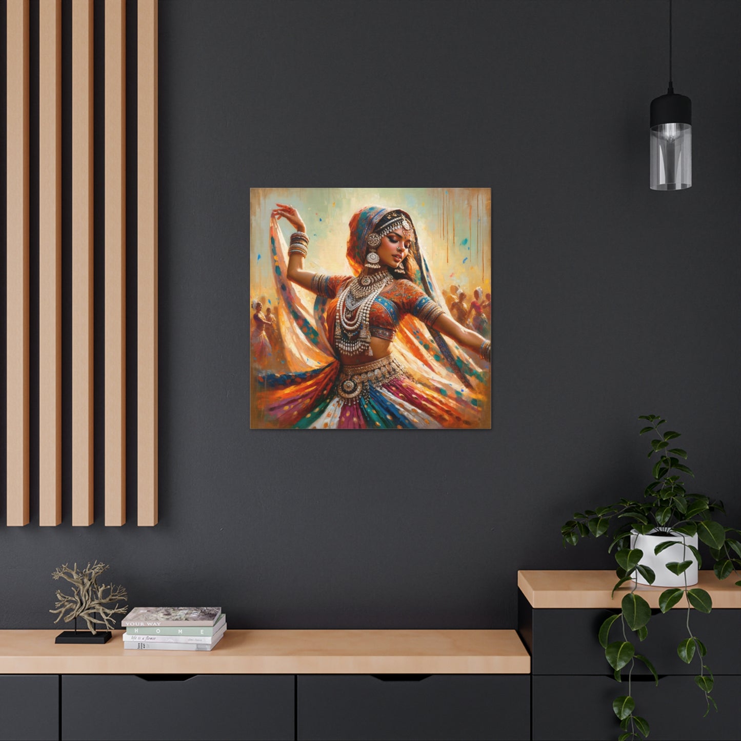 Art Print of Indo-Trinidadian Woman, Oil Finish, West Indian Ethnicity, Cultural, Heritage, Art, Black Woman, Canvas Gallery Wraps