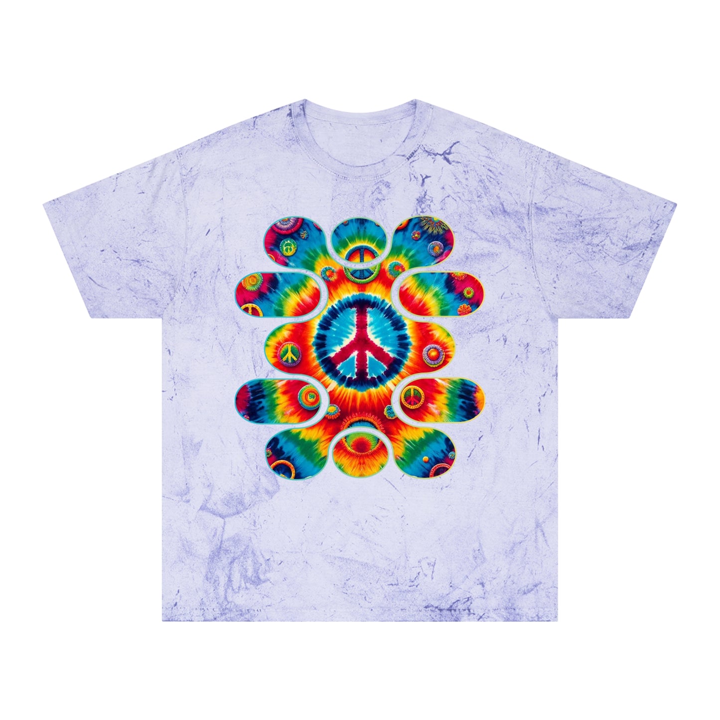 Unisex Color Blast T-Shirt "Peace" One World, Self-Love, Anti-Racism, One Love, Unity, Inclusion, Diversity, Immigrant Outsiders, Cultural Identity, Black Excellence Empowerment Inspiration