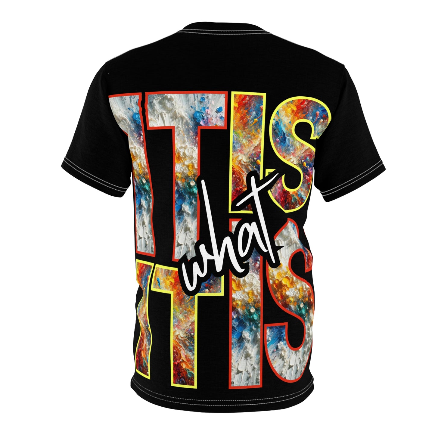 Unisex Cut & Sew Tee (AOP), "It Is What It Is"