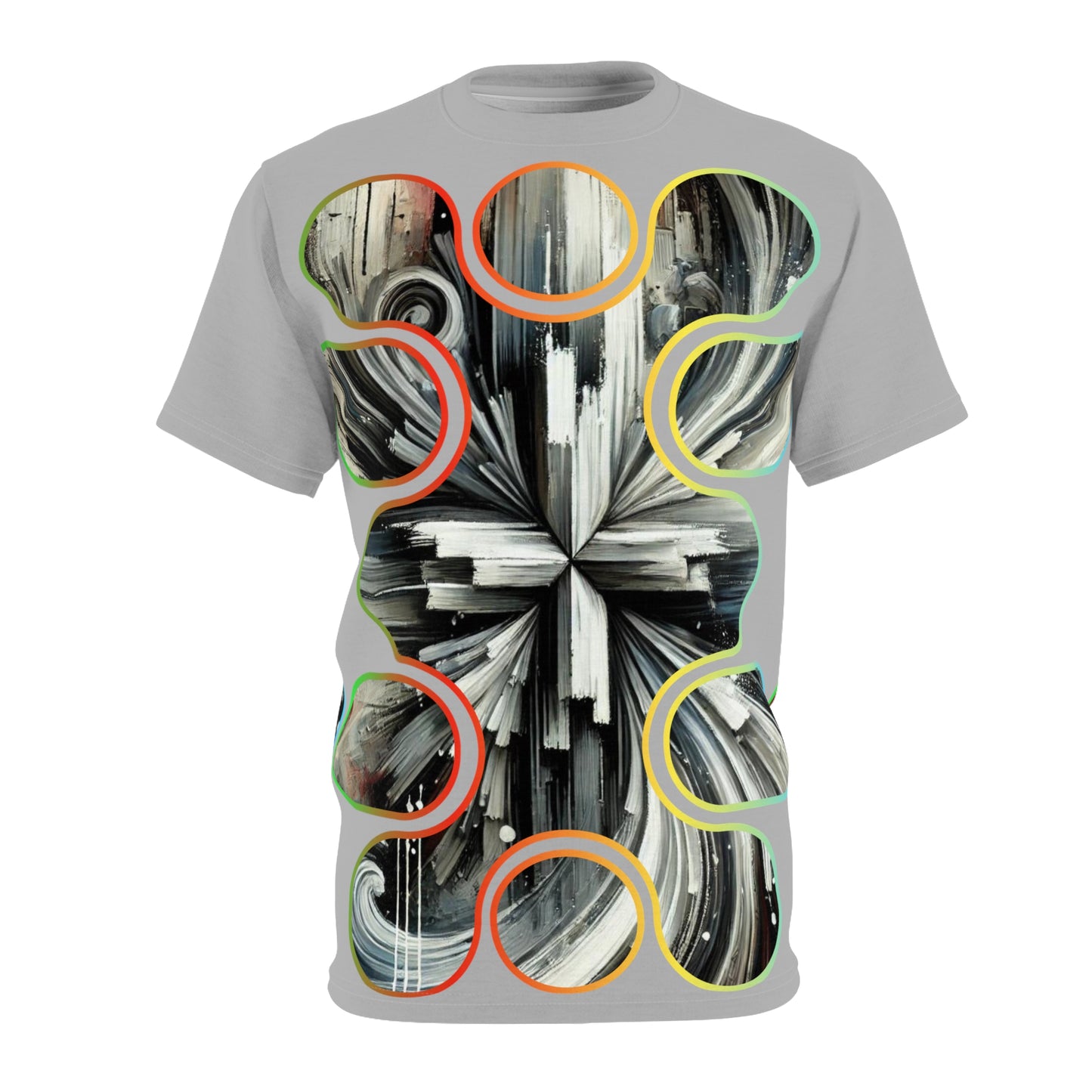 Unisex Cut & Sew Tee (AOP), Abstract