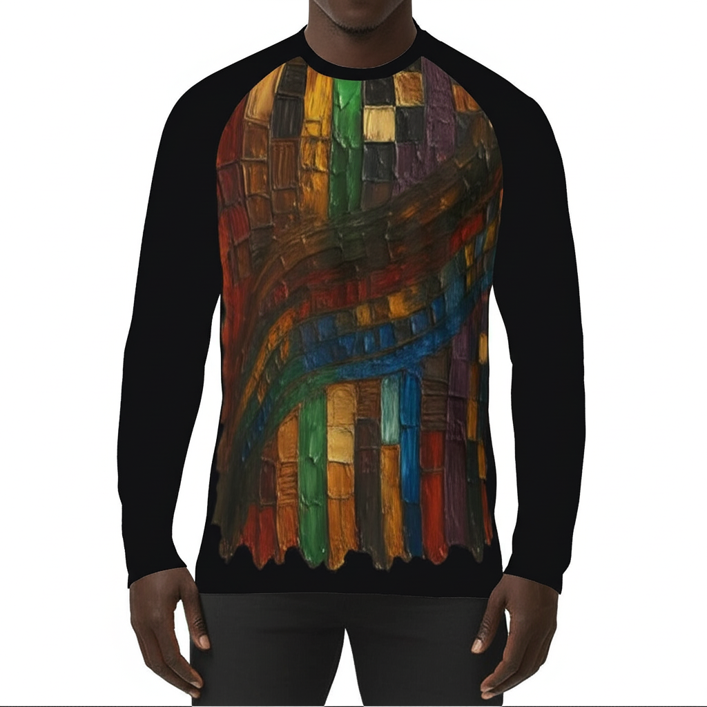 Men's Sun Protection Crewneck Long Sleeve T-Shirt | "Heritage Print"