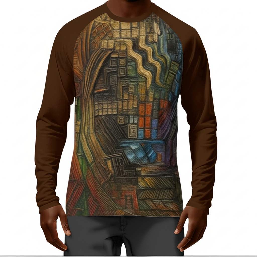 Men's Sun Protection Crewneck Long Sleeve T-Shirt | "Heritage Print"