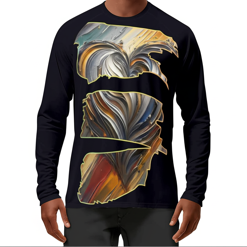 Men's Sun Protection Crewneck Long Sleeve T-Shirt | "Love"