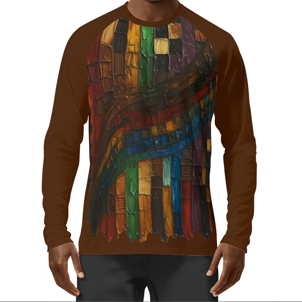 Men's Sun Protection Crewneck Long Sleeve T-Shirt | "Heritage Print"