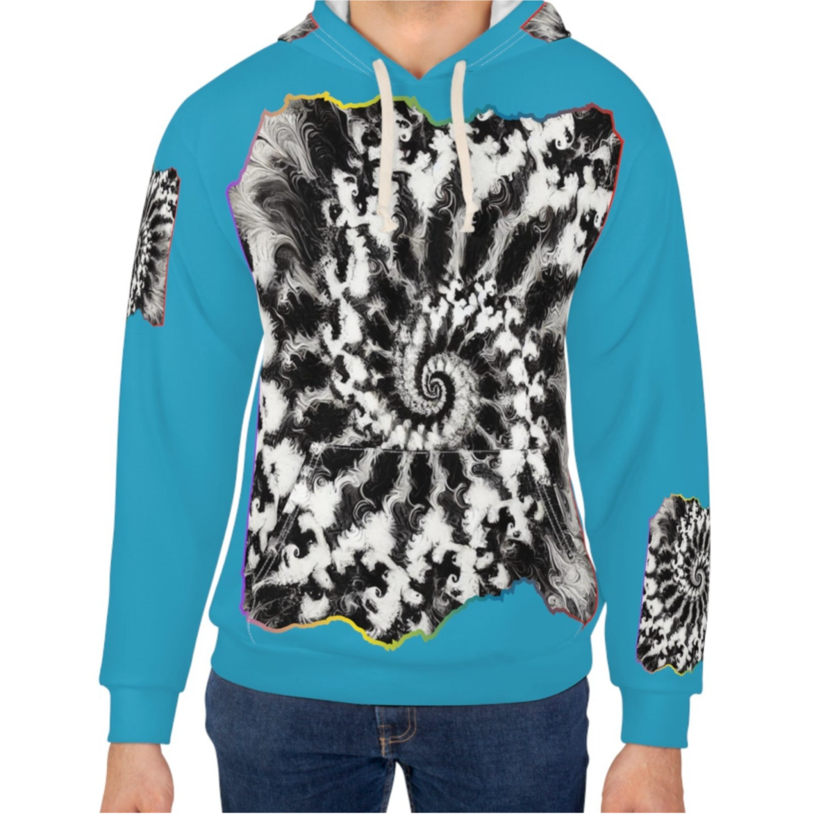 Unisex Pullover Hoodie (AOP) "Abstract Prints"