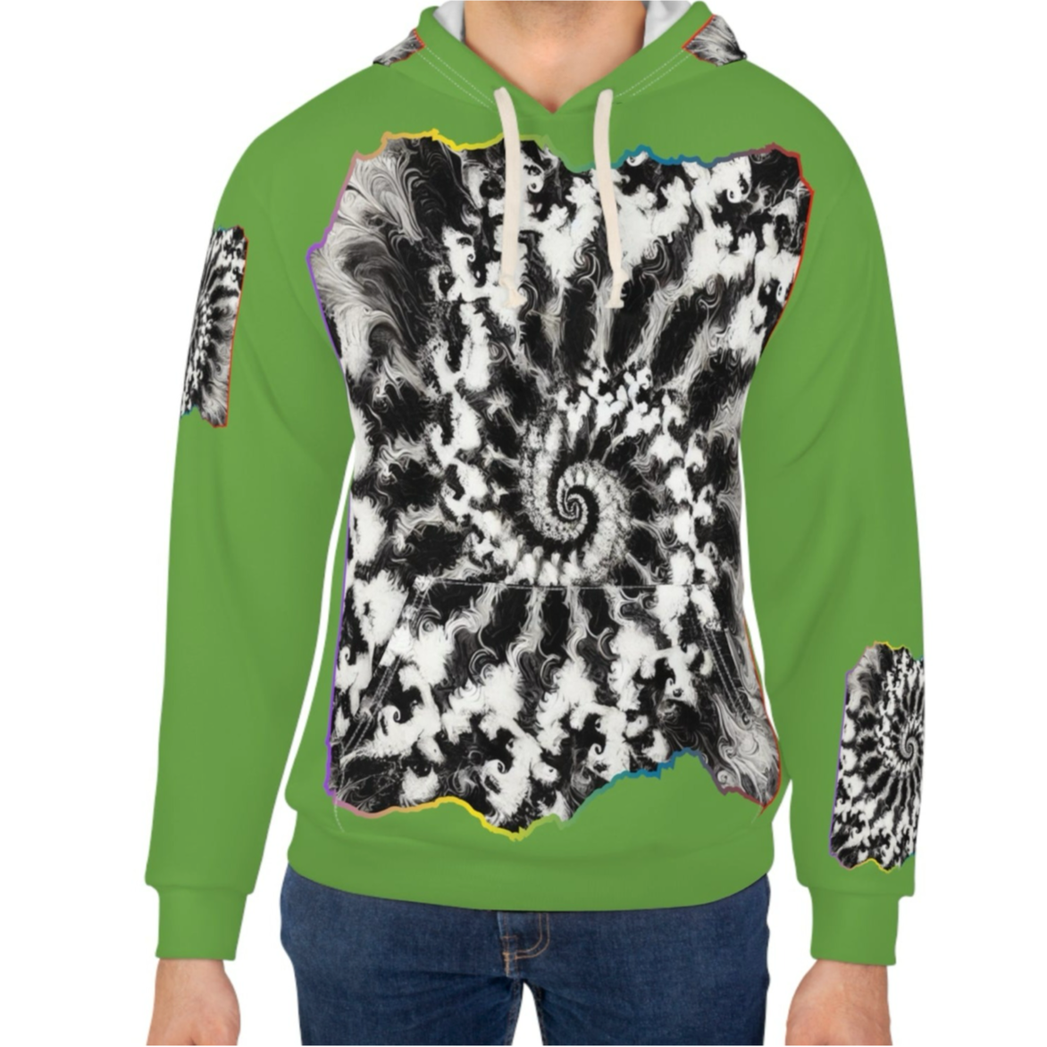 Unisex Pullover Hoodie (AOP) "Abstract Prints"