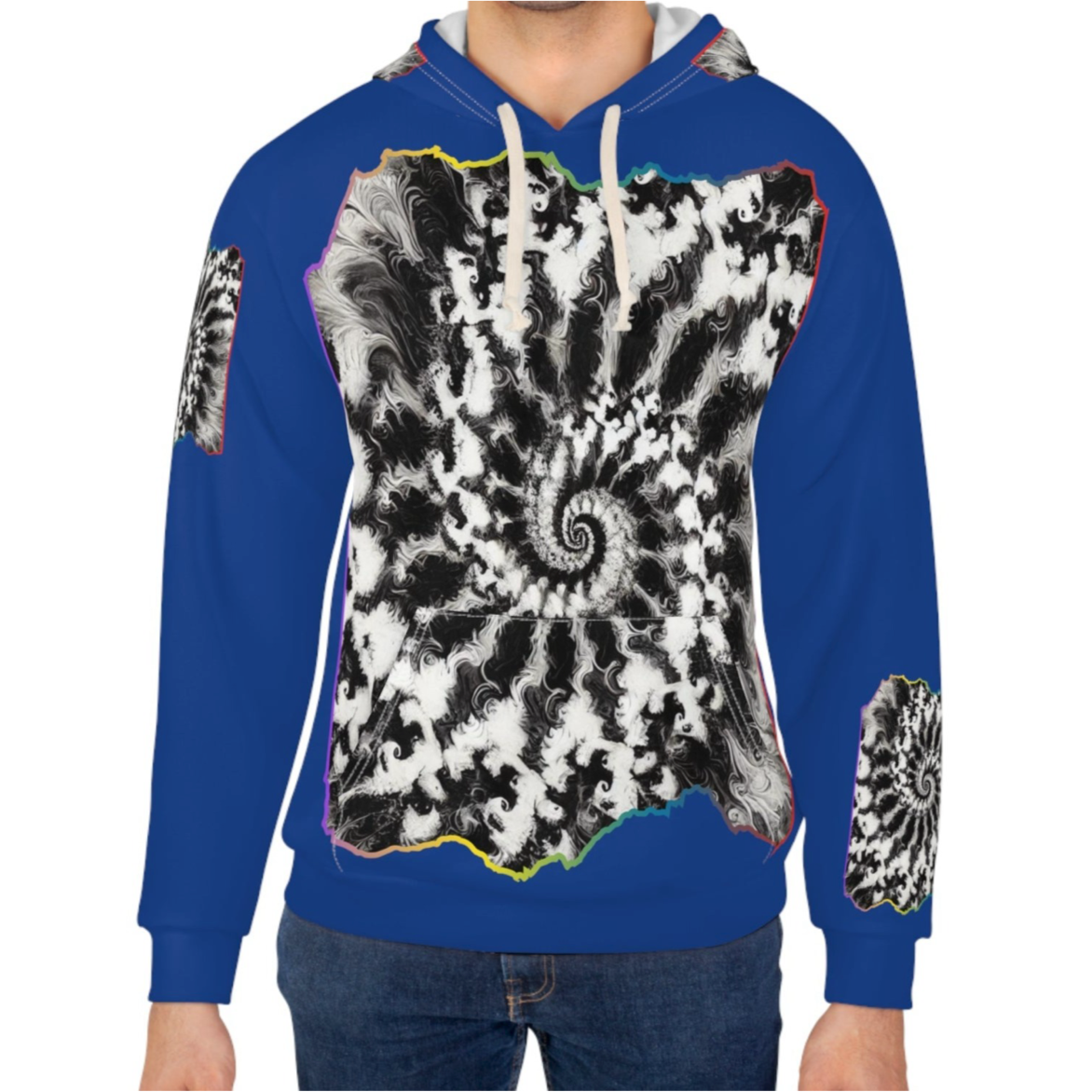 Unisex Pullover Hoodie (AOP) "Abstract Prints"