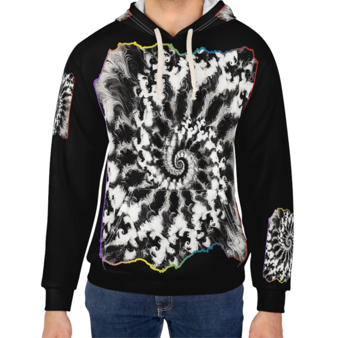 Unisex Pullover Hoodie (AOP) "Abstract Prints"