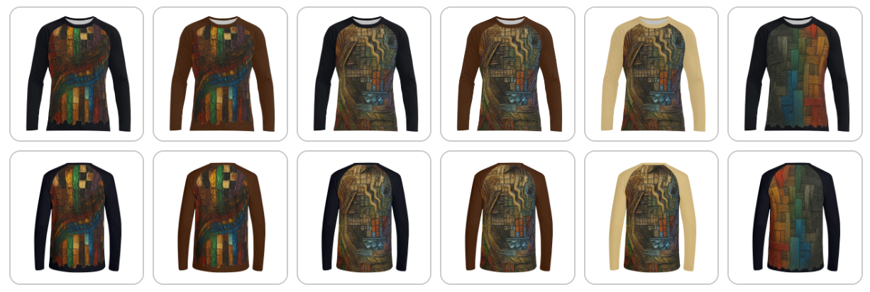 Men's Sun Protection Crewneck Long Sleeve T-Shirt | "Heritage Print"