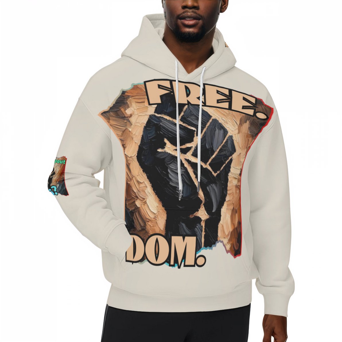 Men’s Plush Fleece Lined Hoodie "Freedom"