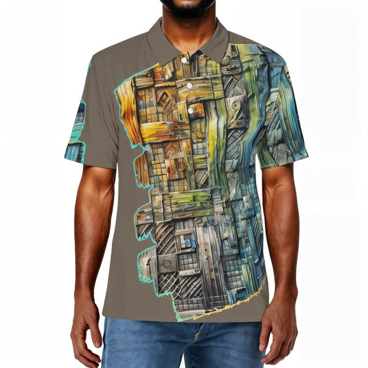 Men's Premium POLO Shirt "Abstract African Print"