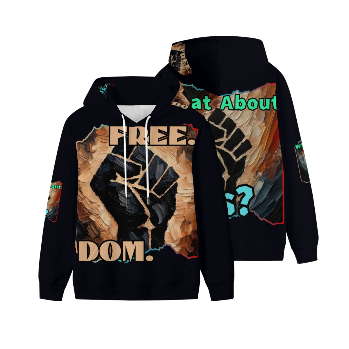 Men’s Plush Fleece Lined Hoodie "Freedom"