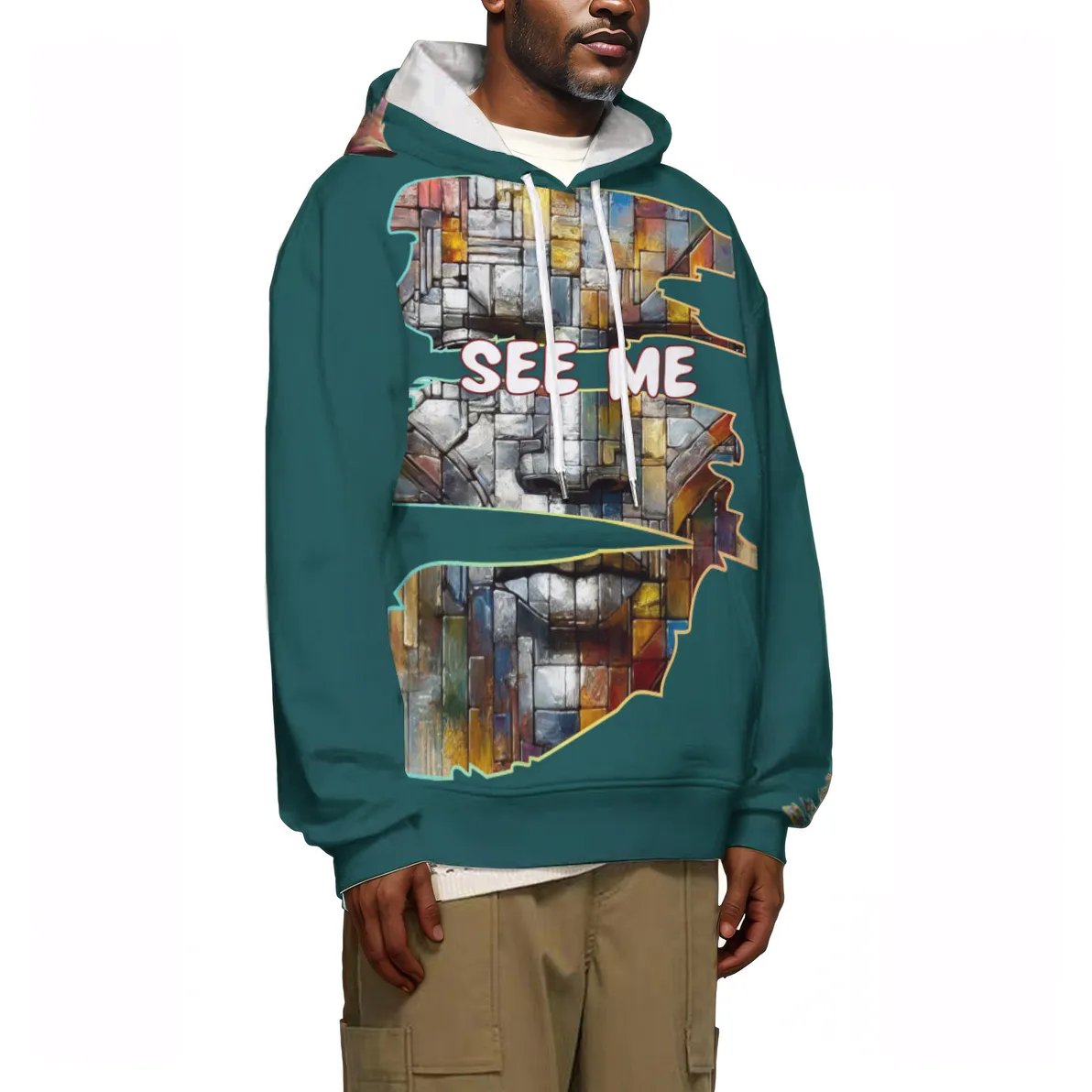 Men's Lightweight Hoodie | 200GSM Air Layer Fabric - "See Me"