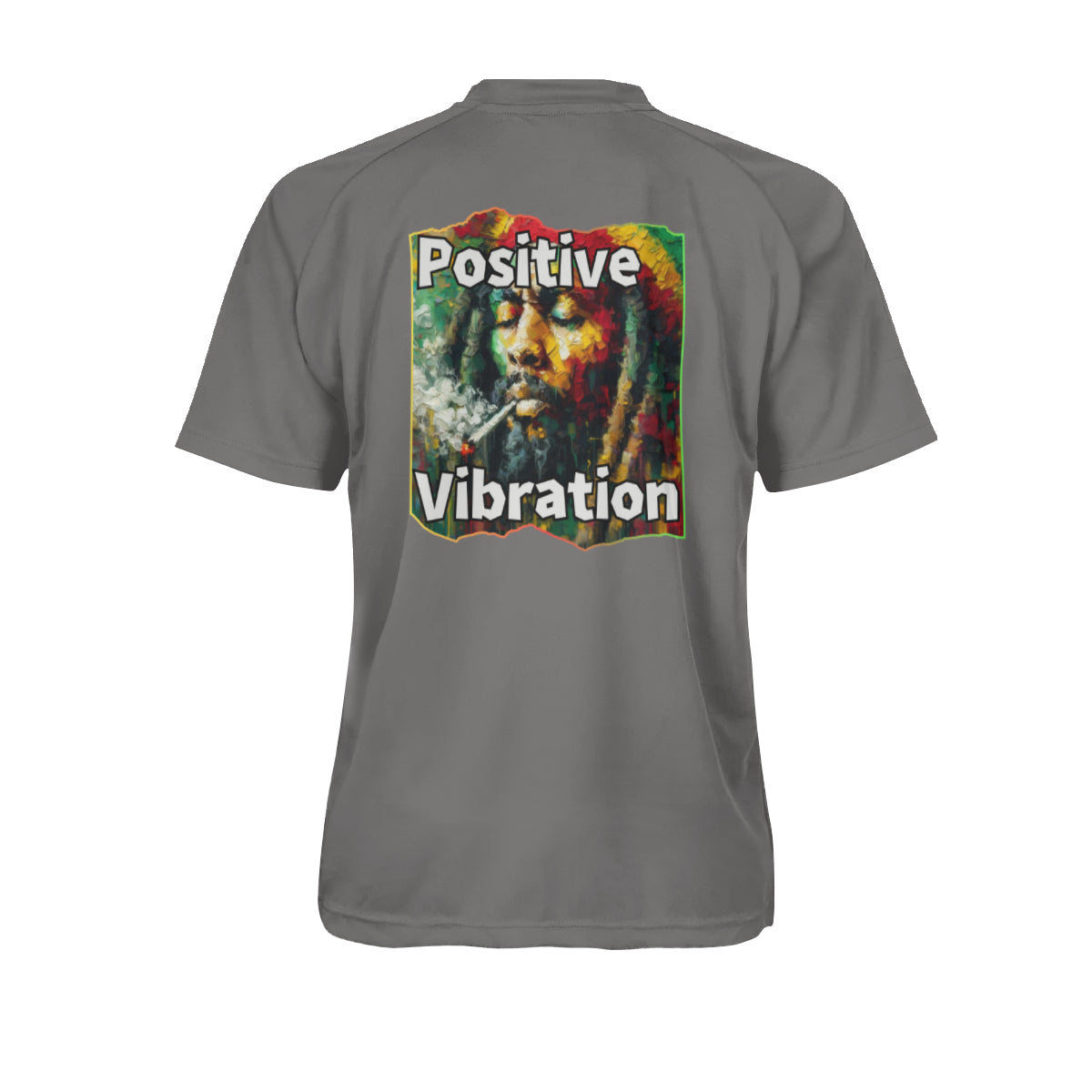 Men's V-Neck Polyester T-Shirt "Positive Vibration"