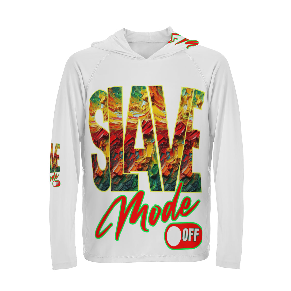 Men's Sun Protection Long Sleeve Hoodie | "Slave Mode: Off"