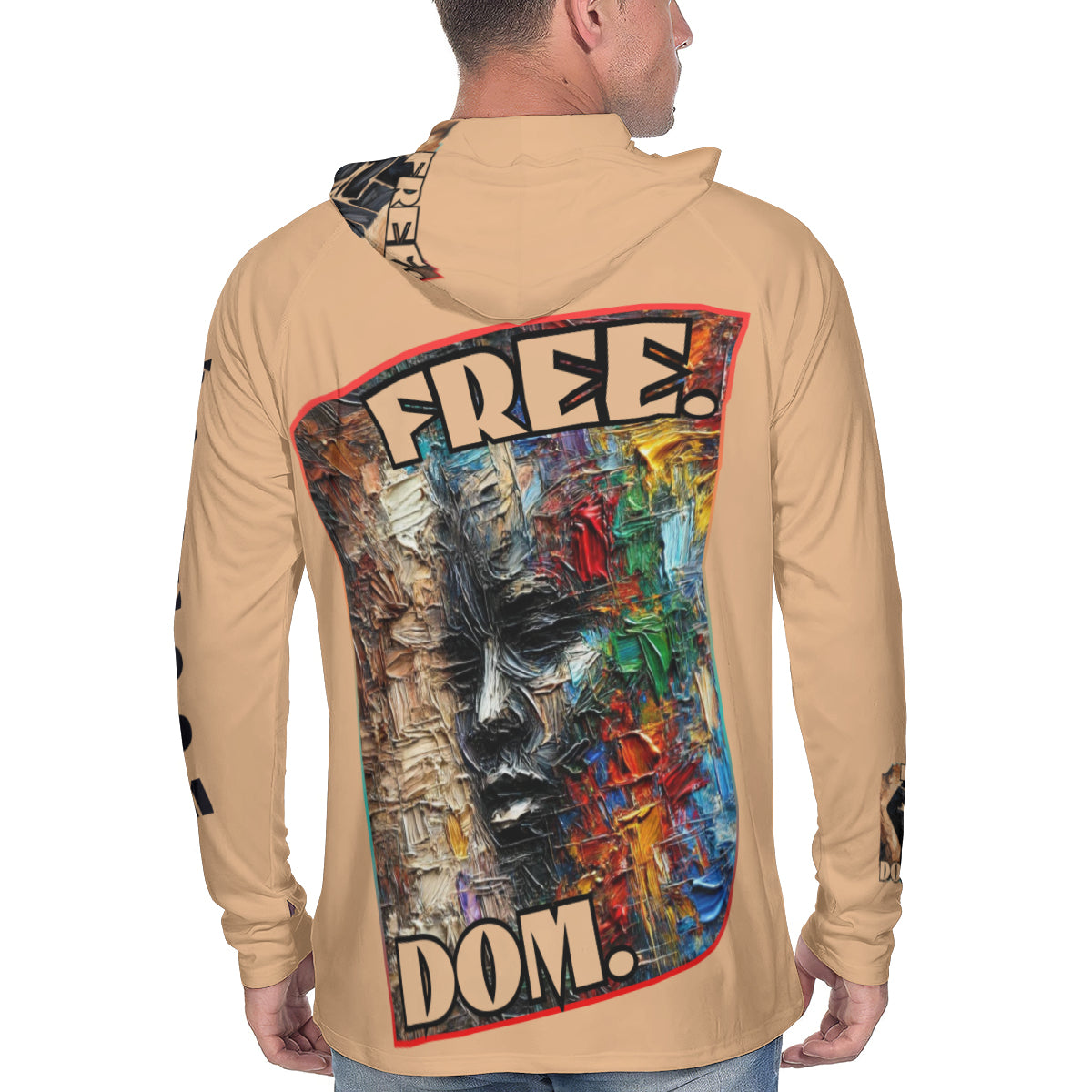 Men's Sun Protection Long Sleeve Hoodie | "Free.Dom."