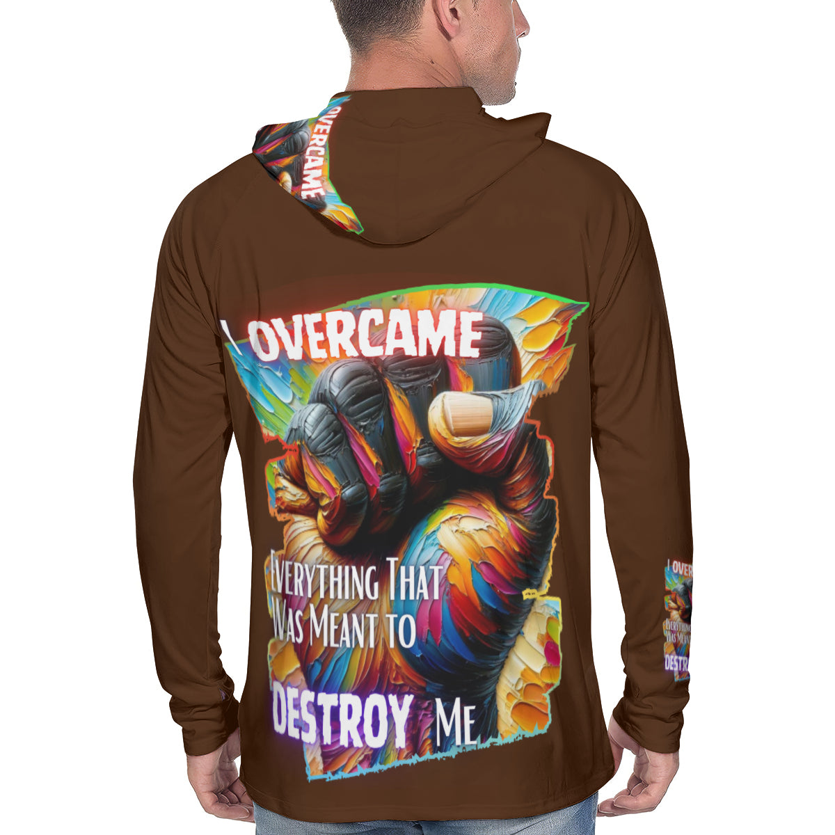 Men's Sun Protection Long Sleeve Hoodie | "I am Black, I am Me..."