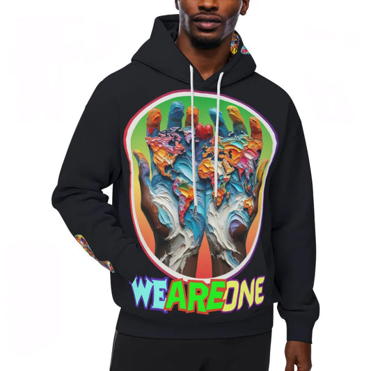 Men’s Plush Fleece Lined Hoodie "We Are One"