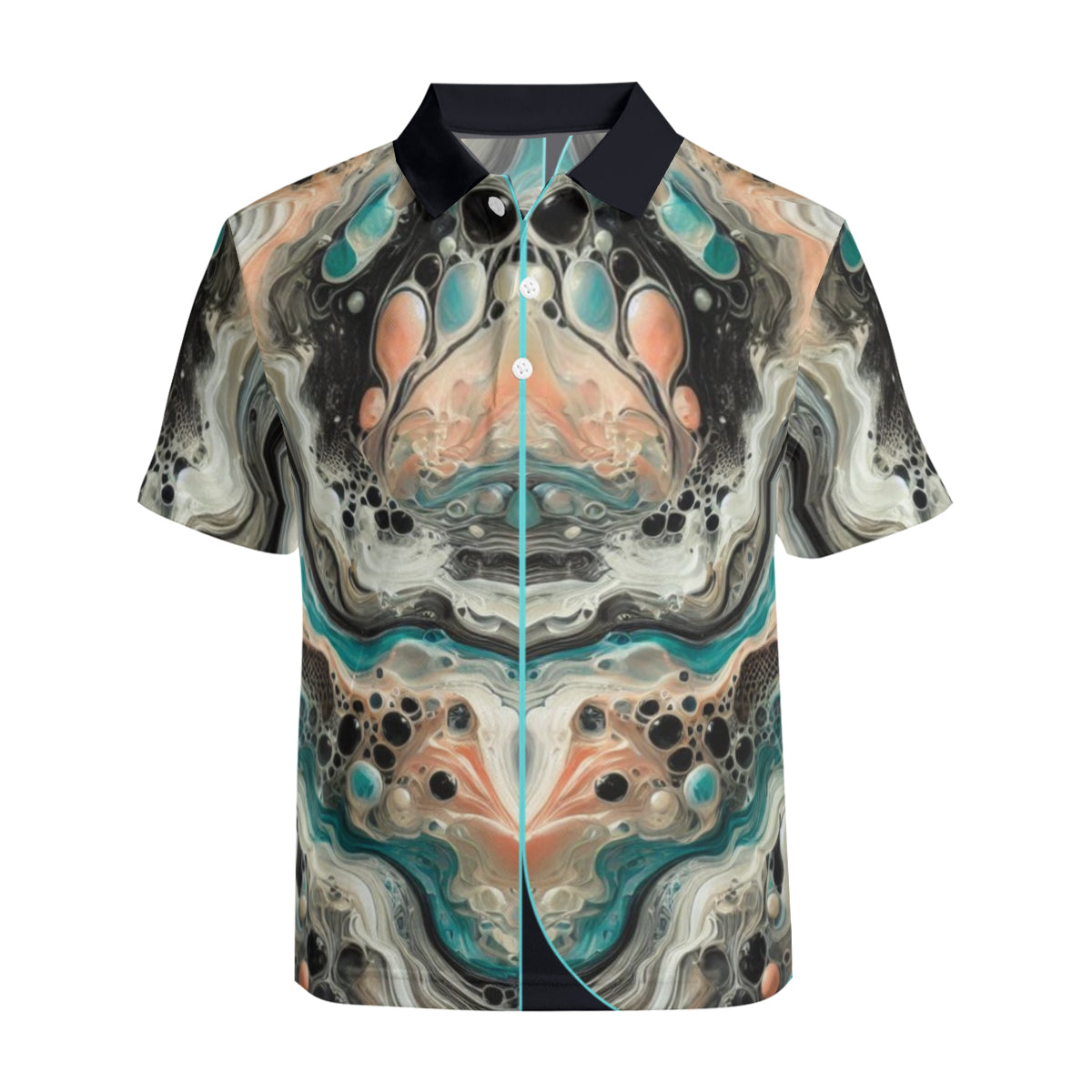 Men's Premium POLO Shirt "All Over Abstract Print"