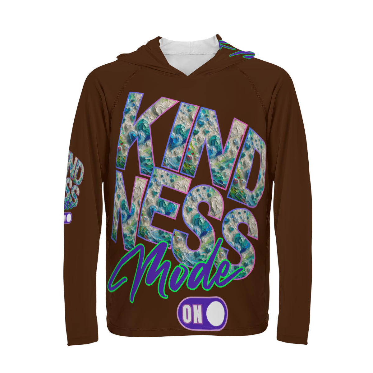 Men's Sun Protection Long Sleeve Hoodie | "Kindness Mode: On"