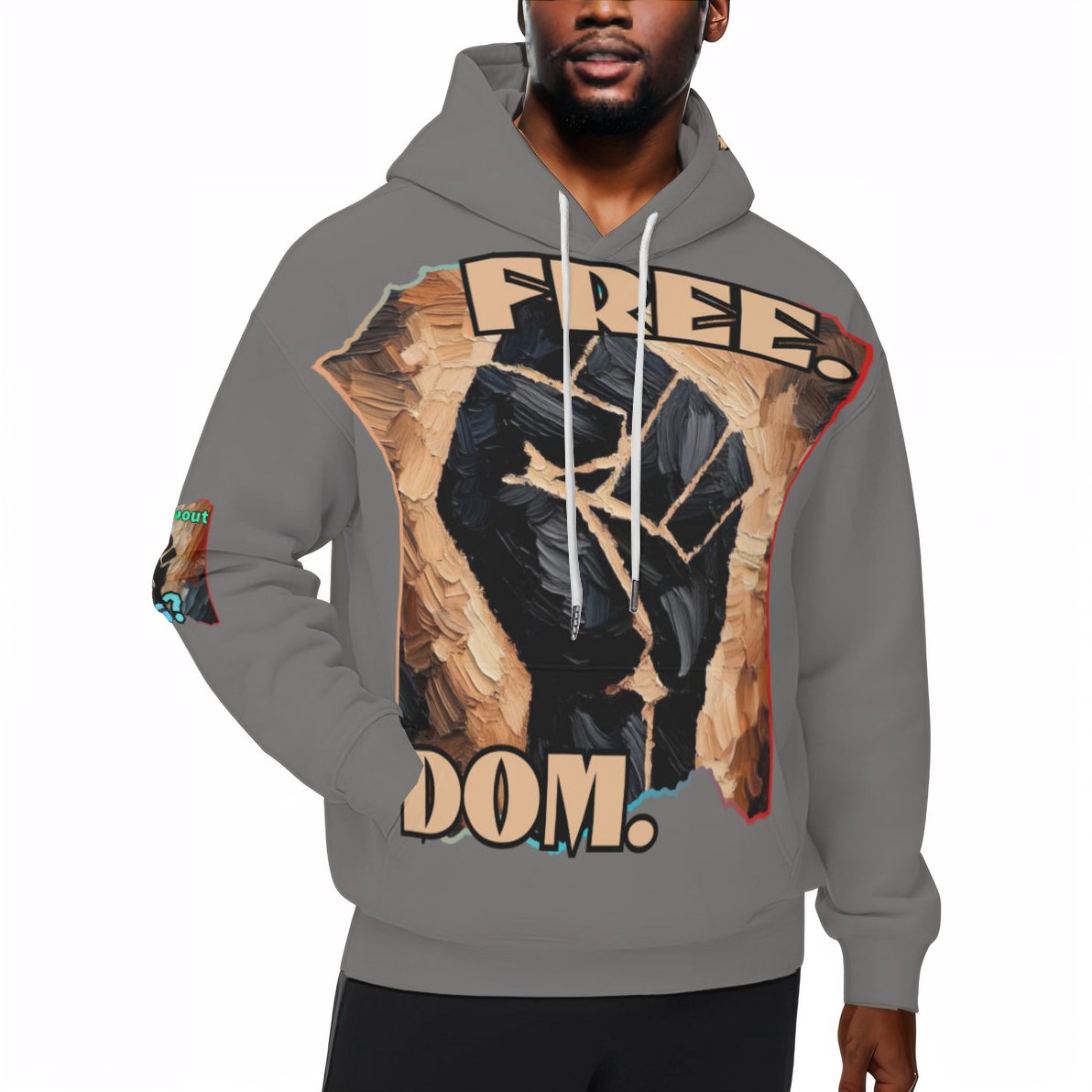 Men’s Plush Fleece Lined Hoodie "Freedom"