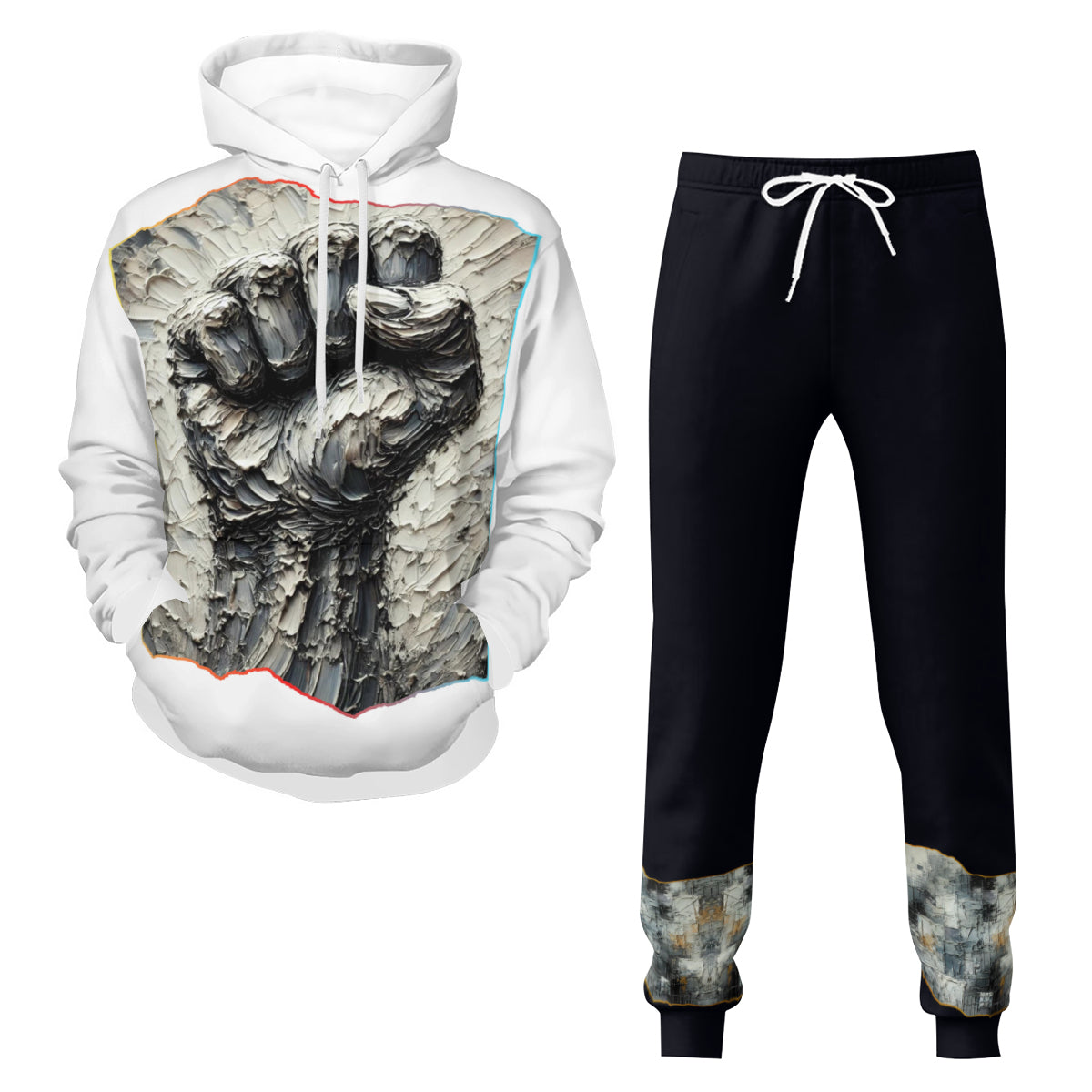 Men's Adult Hoodie Set with Double-Layer Hood "Power"