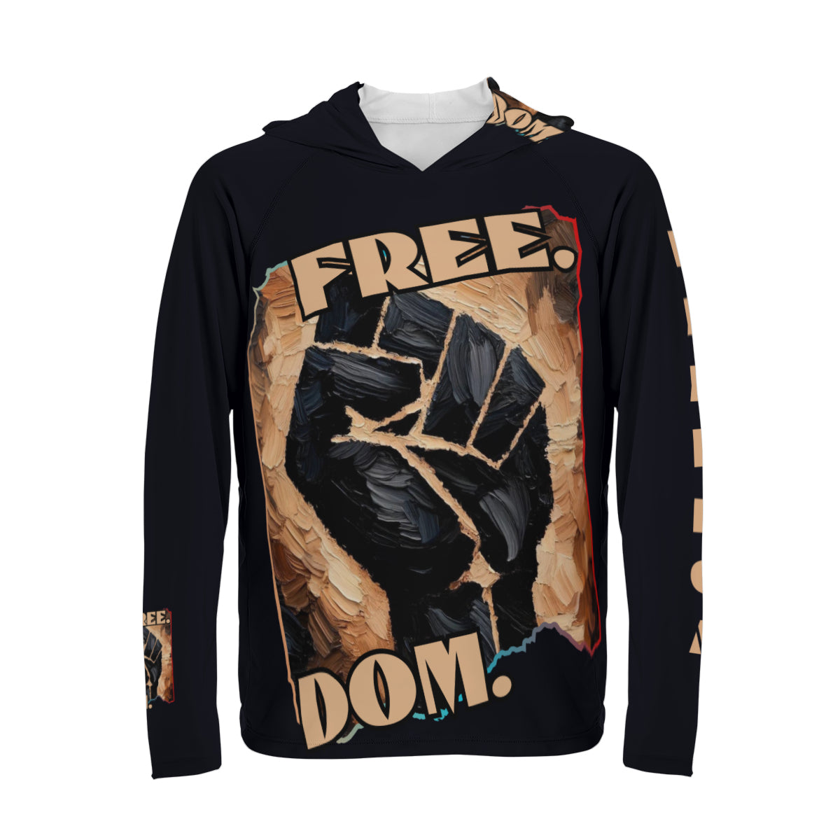 Men's Sun Protection Long Sleeve Hoodie | "Free.Dom."