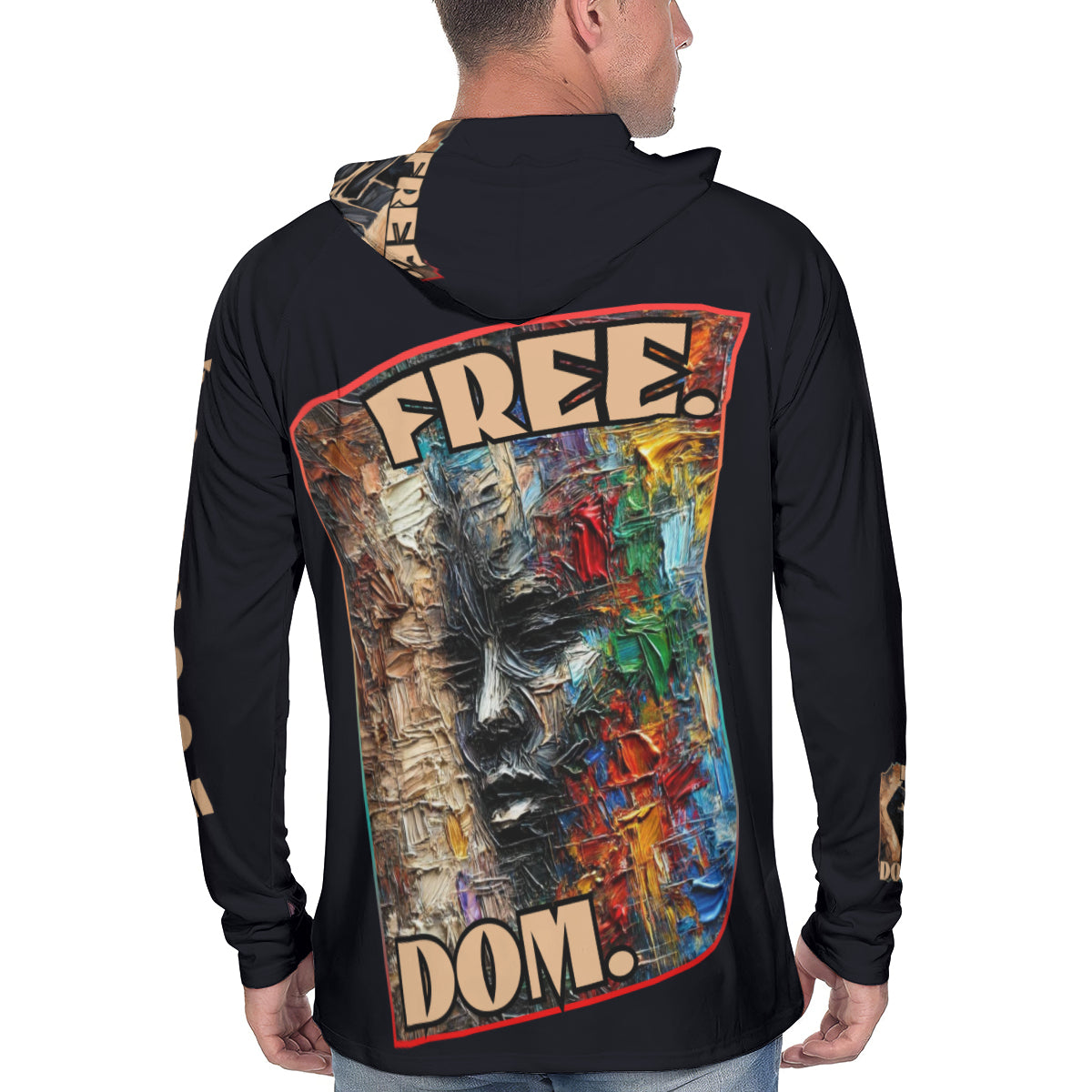 Men's Sun Protection Long Sleeve Hoodie | "Free.Dom."