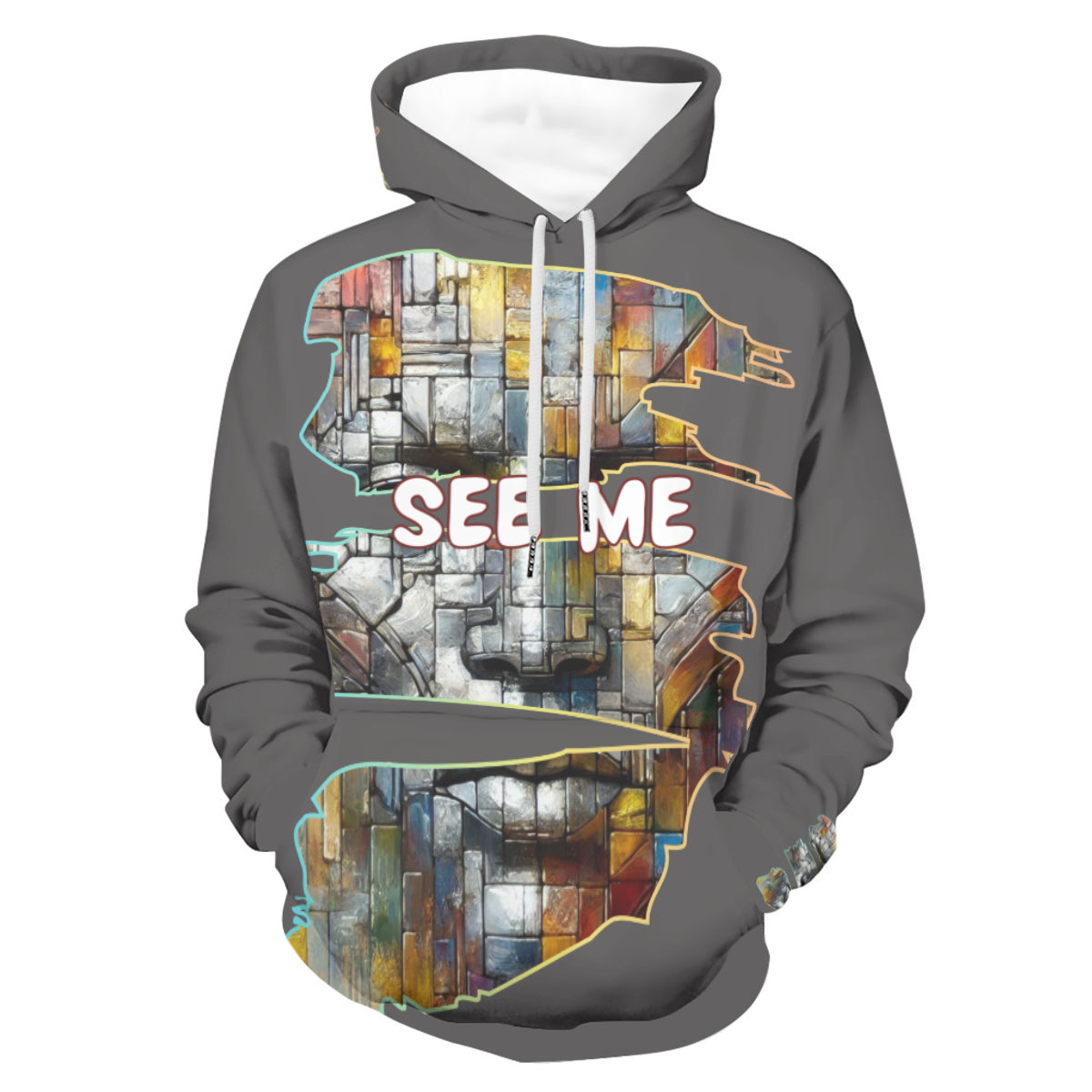 Men's Lightweight Hoodie | 200GSM Air Layer Fabric - "See Me"