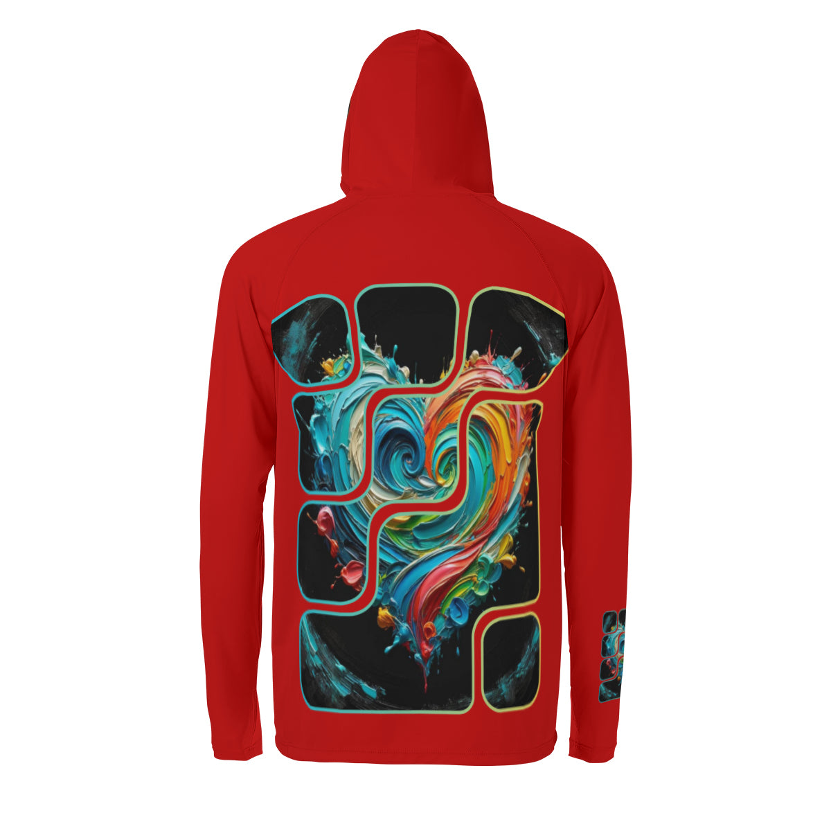 Men's Sun Protection Long Sleeve Hoodie | "Love Print"